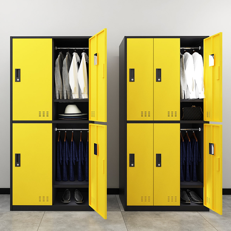 Rong Tenghui color locker 6 doors 9 doors blue staff locker gym sauna salon storage bag