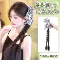 Wig braid for women new Chinese style summer fresh cashew nut twist boxing braid grab clip model artificial hair wig braid ponytail