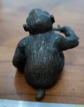 Ktang Gaokao Bronze Ware Zodiac Foodie Monkey Cast Bronze Pendulum Piece Handicraft Fairy Peach