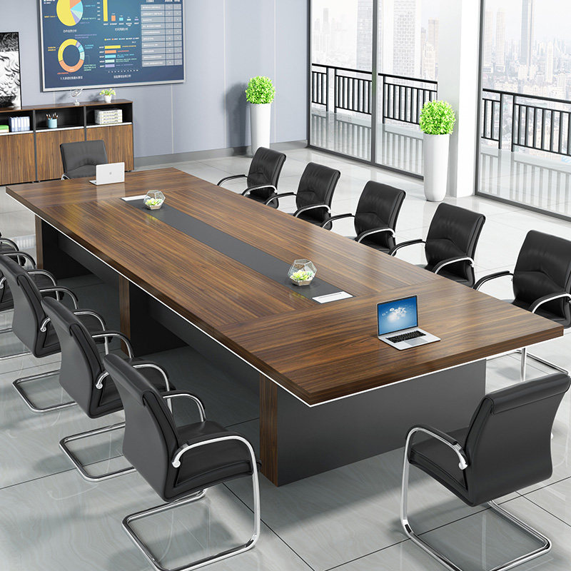 Shanghai Large Conference Table Long Table Brief Modern Negotiation Table And Chairs Combined Training Table Meeting Room Rectangular Table-Taobao