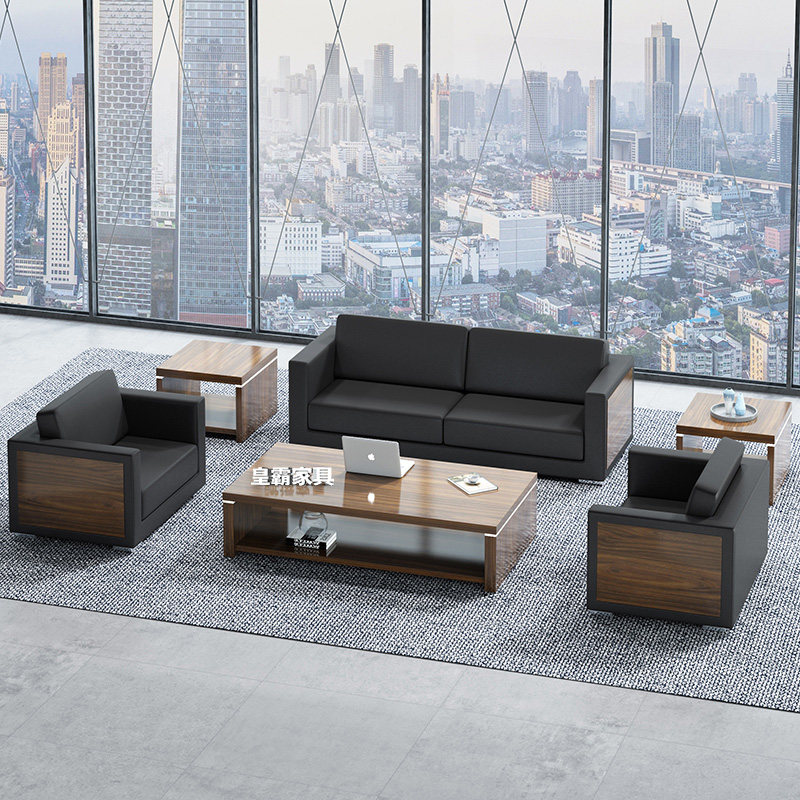Office Furniture Modern Minimalist Business Reception Office Sipi Sofa Tea Table Combined Fashion Single Trio