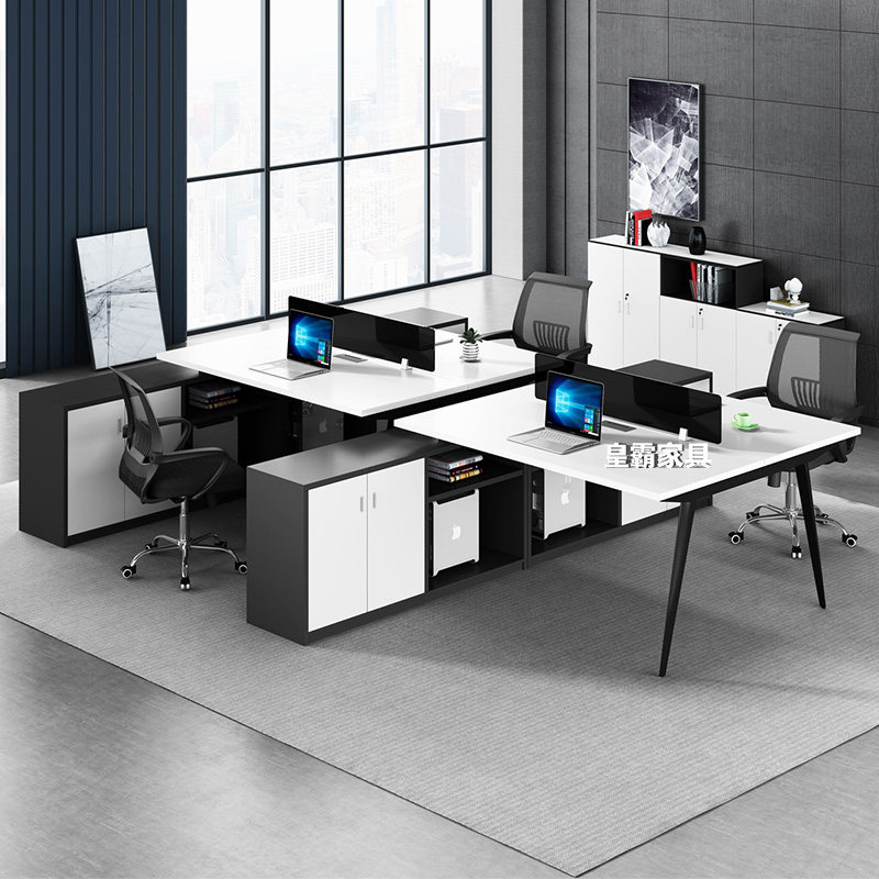 Shanghai staff desk chair combination cassette station 4-four people 6 computer desk minimalist office furniture
