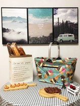 Netred picnic basket in supplies full package purchase basket handcuff foldable food insulation pack with cover takeout box