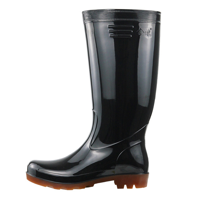 Golden oak rain boots men's elevated waterproof anti-slip rain boots fishing and transplanting boots rubber shoes for the sea market kitchen water shoes