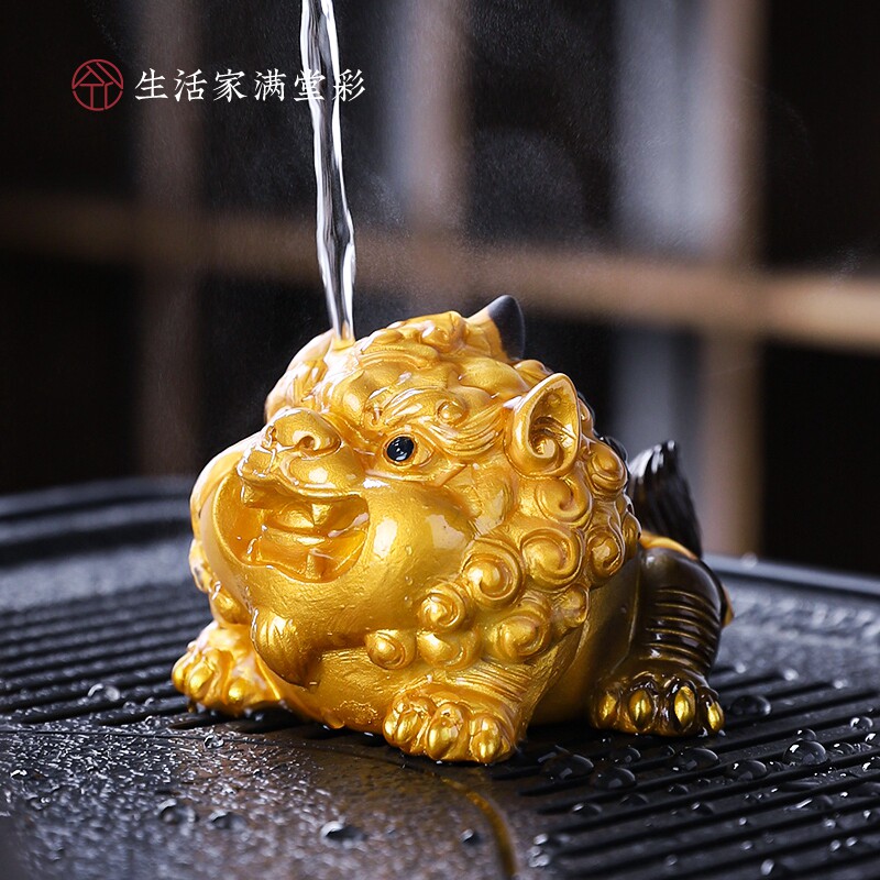 Меняющие цвет украшения для чайных питомцев в случае воды Fortune Pixiu украшения для чайного стола чайный сервиз Кунг-фу аксессуары чайный поднос чайный столик украшение для чайных игр