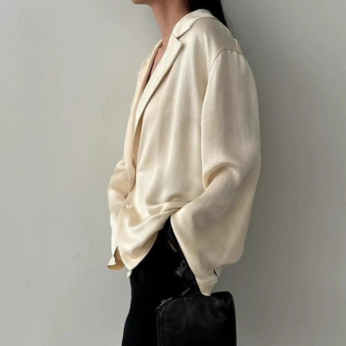 Низкая классическая мацумото Hyamoto Рубашка женская весна, летняя осень две шапки Saton Line Line