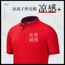 Group custom t-shirt polo shirt advertising cultural shirt Short sleeve clothing lapel custom work clothes printed logo summer