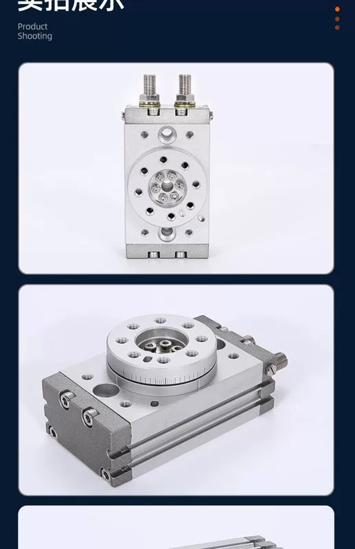 Xi lanh quay loại SMC MSQB-10A/20A/30A/40A/50A/R giá đỡ và xi lanh bánh răng có độ chính xác cao