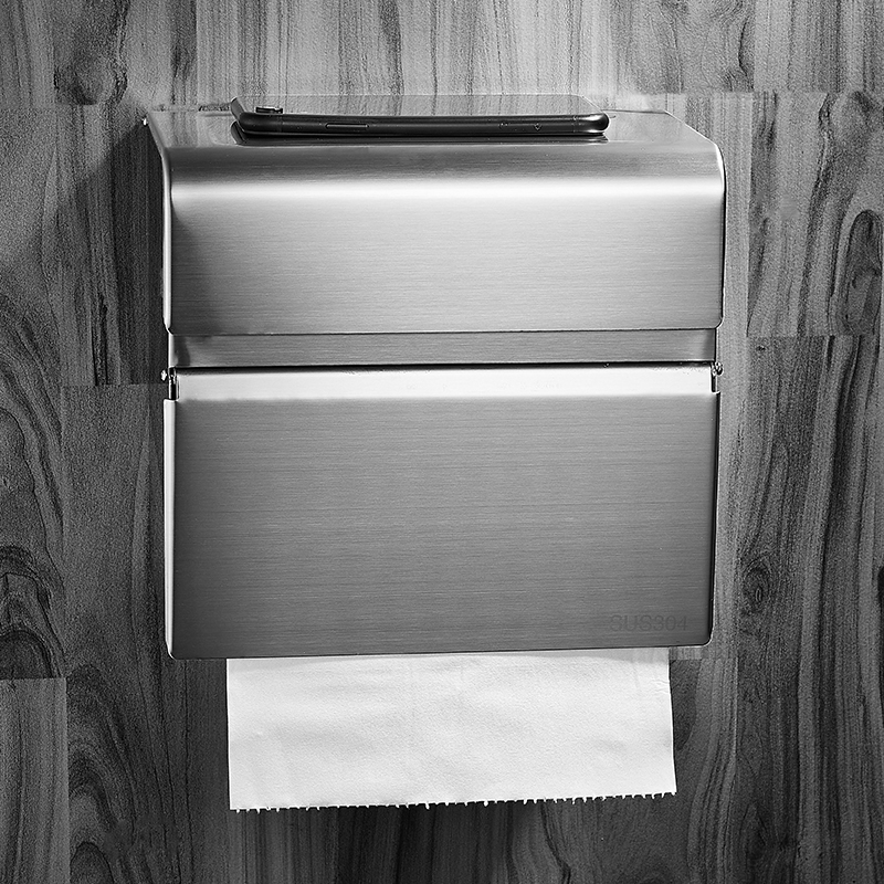 Makeup Room Paper Towels Box Free of Waterproof Toilet Paper Box Toilet Bathroom Toilet Paper Box Toilet Paper Box TOILET PAPER BOX 304 STAINLESS STEEL
