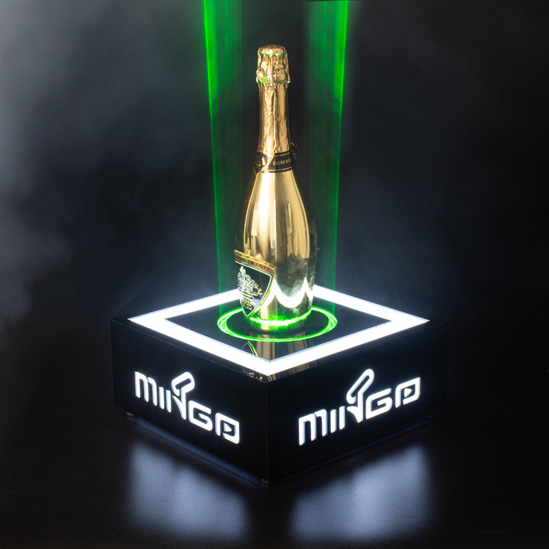 LED charging light-emitting wine seat bar wine creative wine base KTV colorful champagne wine rack wine display stand