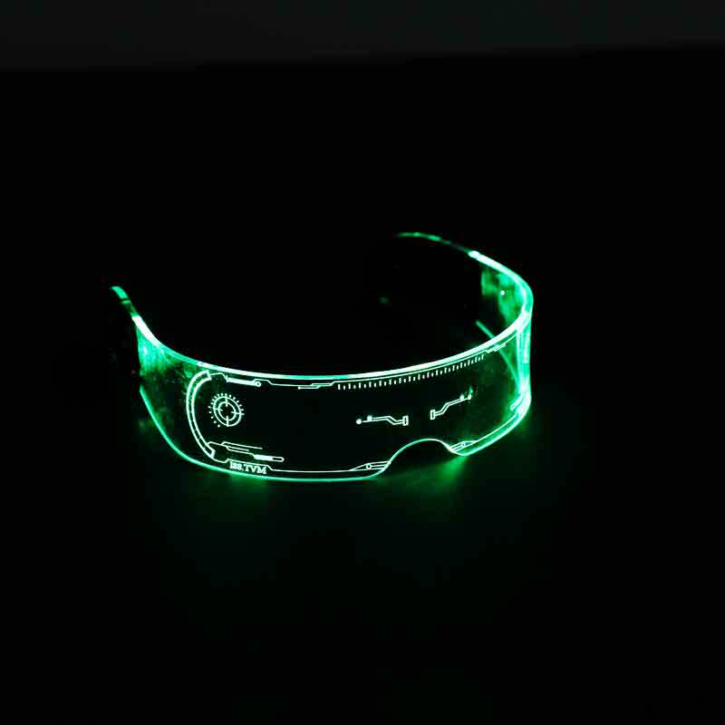 New show performance atmosphere props bar nightclub flash glasses KTV outfit honeycomb glow glasses