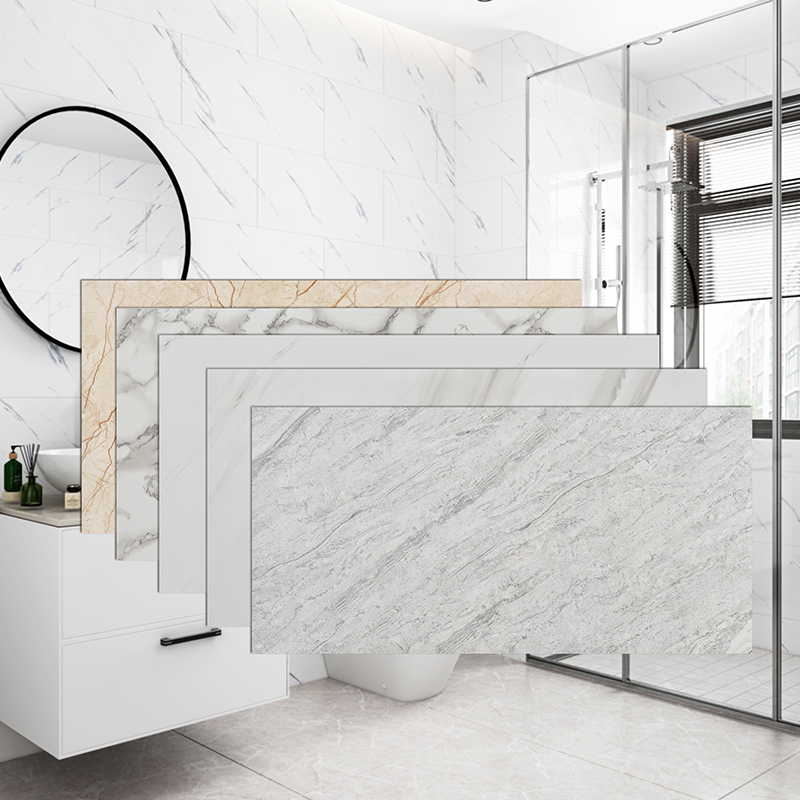 Makeup Room Waterproof Imitation Tile Wall Patch Thickened Wallpaper Self-Adhesive Marble Tattooed Ugly Kitchen Greaveproof stickers
