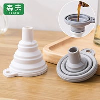 Креативная силиконовая портативная складная воронка для фляжки