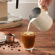 304 stainless steel with scale coffee trouser cup Italian milk tank milk foam cup pointed mouth milk foam pot flower trouser pot flower trouser artifact
