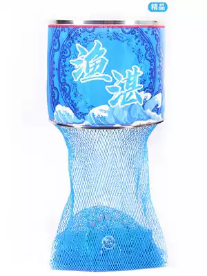 2020 new competitive black pit fish guard 68 shares of Hercules line hanging glue crucian carp carp fish cage net high end fish net