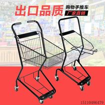 Factory direct-operated double-layer basket cart store handling truck shopping mall household supermarket shopping cart bar KTV handmade factory