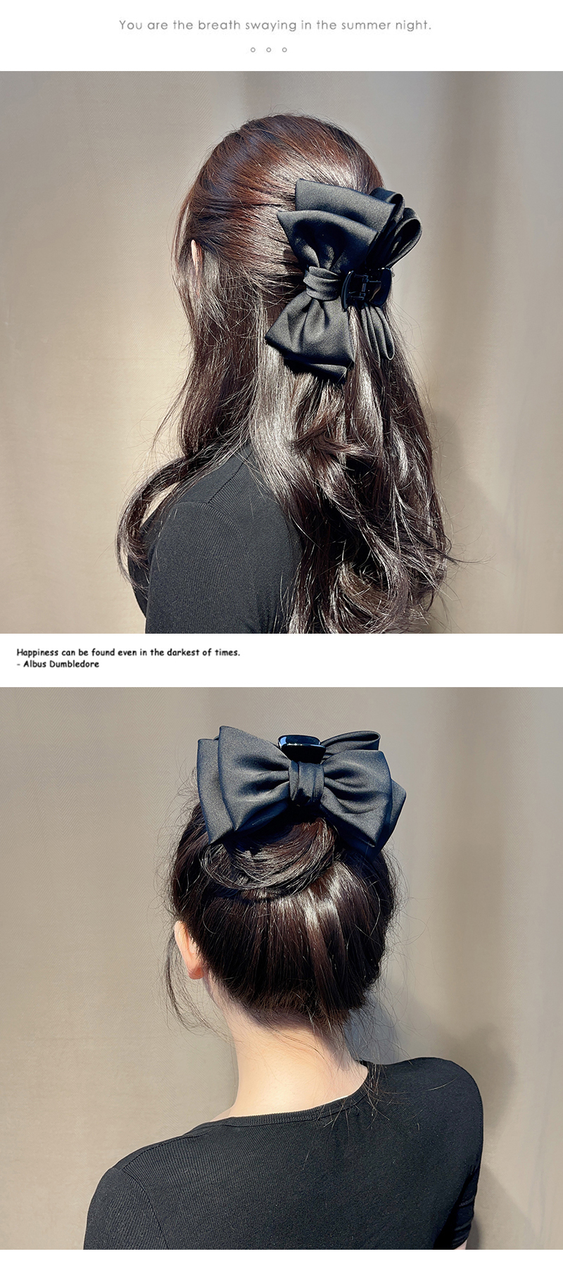 Fashion Bow Knot Organza Hair Claws 1 Piece display picture 2