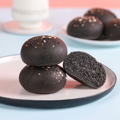 【农道好物】五黑谷物全麦小面包160g