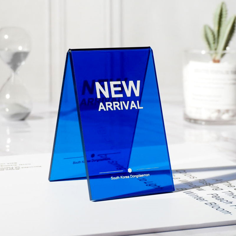 Acrylic two-dimensional code table card display card custom double-sided transparent member recharge table card custom price list design and production billboard display table L-shaped stand card hairdressing price card ins table card