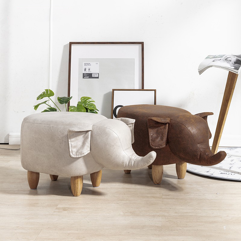 Eight or nine rice grains life children's stool animal cow elephant low stool footrest sofa stool