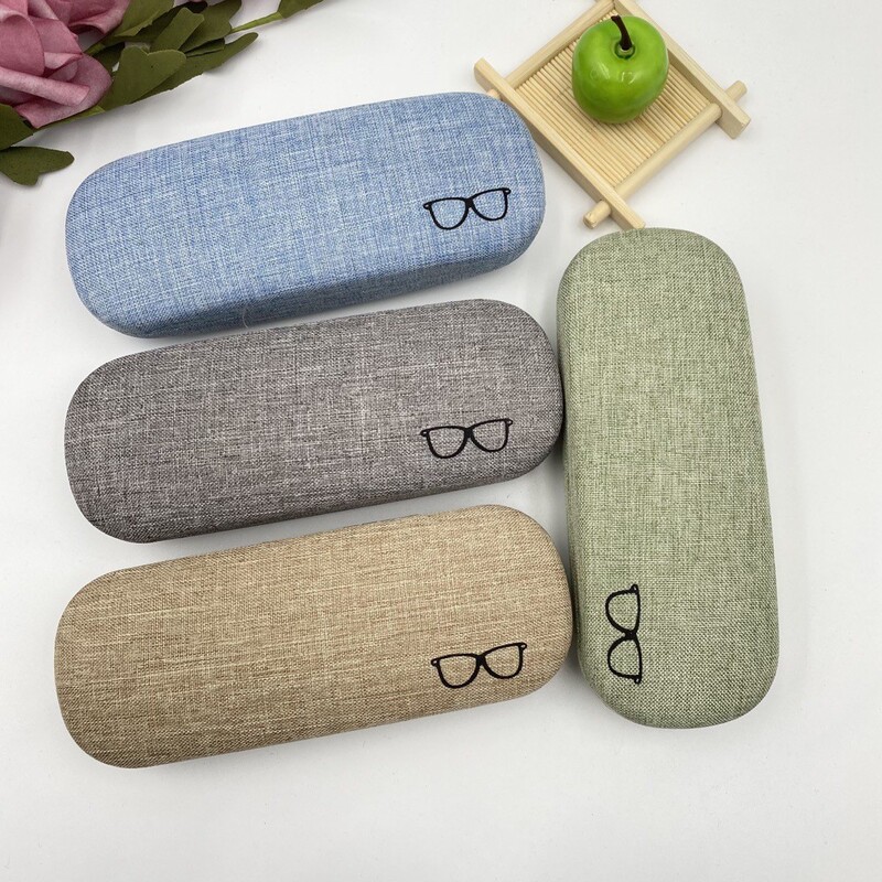 2024 New Style Glasses Case, Myopia Glasses Case, Cotton and Linen Style, Simple Harajuku Style, Personalized Portable Anti-Pressure Sunglasses Case for Boys