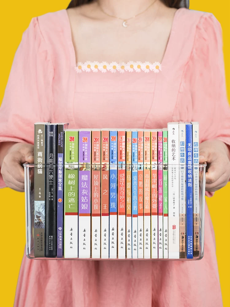 Storage system for students, table storage box, book with pictures, bookshelf