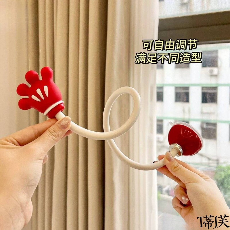 Balcony Door Curtain Hooks, No-Drill Fasteners, Shower Curtain Wall Hooks, Organizer Clips, Curtain Fixers