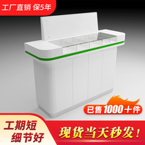 Baked lacquer bank filling table filling table customized filling demonstration table single and double side filling table Agricultural Bank convenient service cabinet