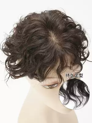 Head scarce replacement sheet female realistic cover white light incognito fluffy curly hair is really delivery needle curls jia fa pian