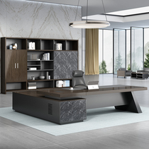 Boss Desk Brief Modern New Chinese President Table Manager Desk Top Desk High Class Large Class Desk Portfolio
