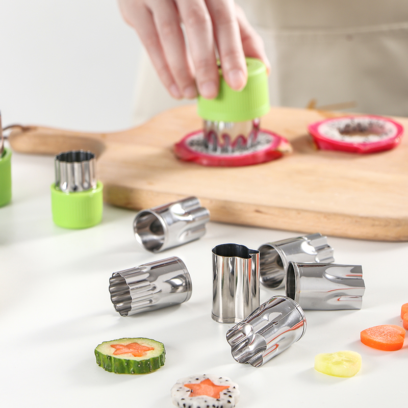 Stainless Steel Chetto Cartoon Fruit Embossing Knife Baby Butterfly Noodle Steamed Bread floral biscuit printing molds to bake