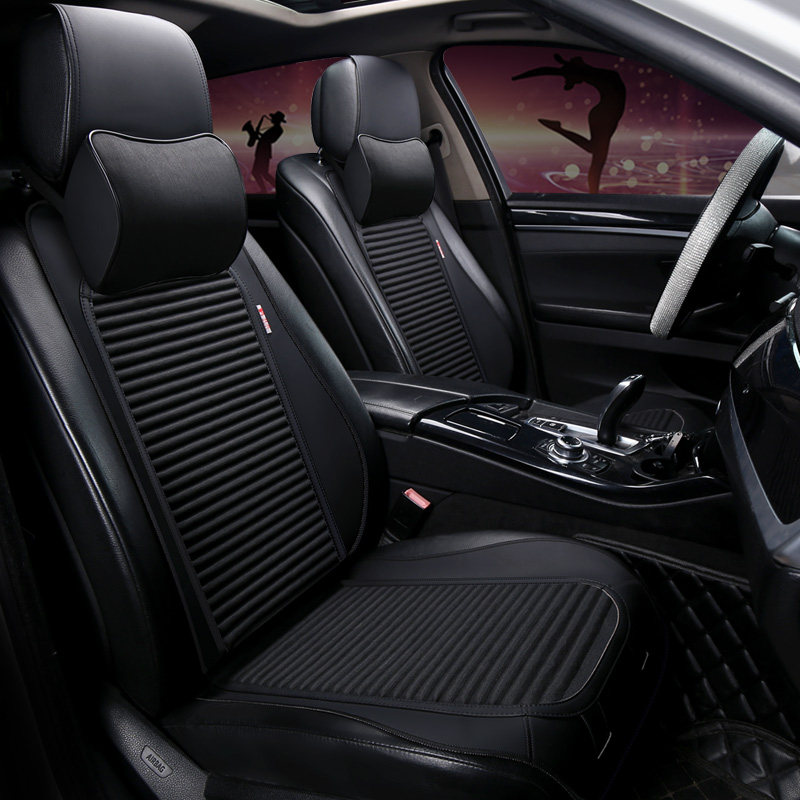 Brute waist car cushion Four Seasons universal saddle cushion single seat Wellness Buckwheat Upscale Linen Air Cushion Mesh Red