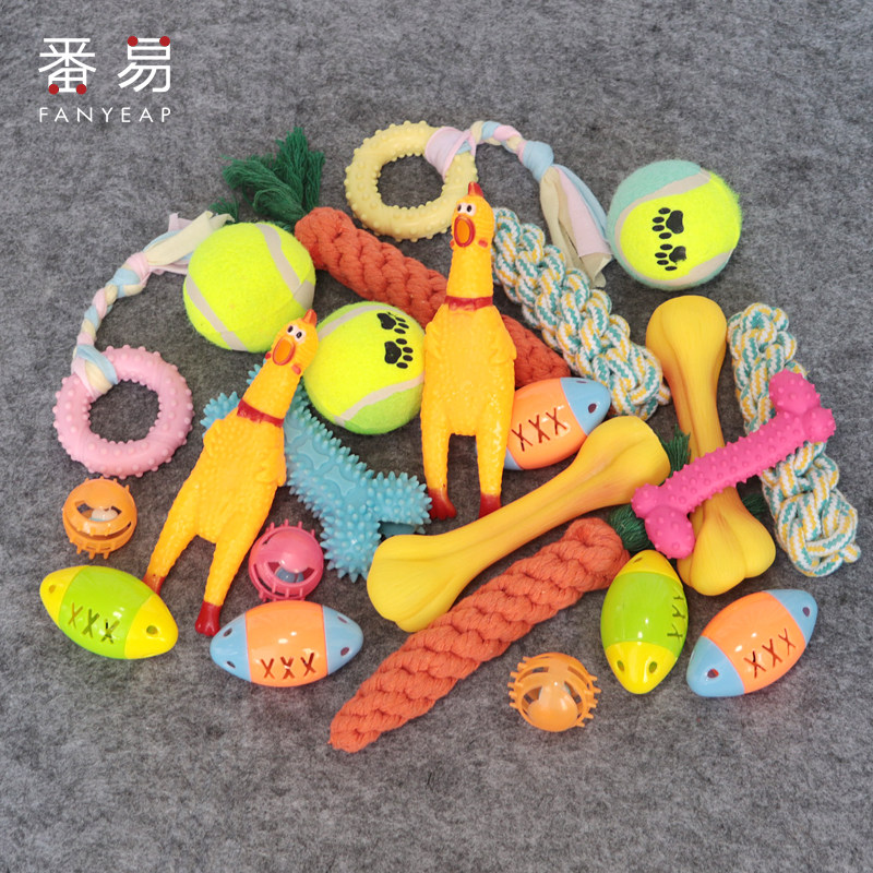 Dog toy grindle corn baton resistant to bite bones vocal scream chicken pets to relieve puppies puppy pet supplies