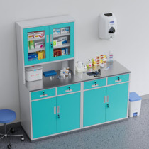 Hospital Stainless Steel West Medicine Cabinet Diagnostic Desk Operation Desk Emergency Room disposal Desk Outpatient Door Room Medical Table