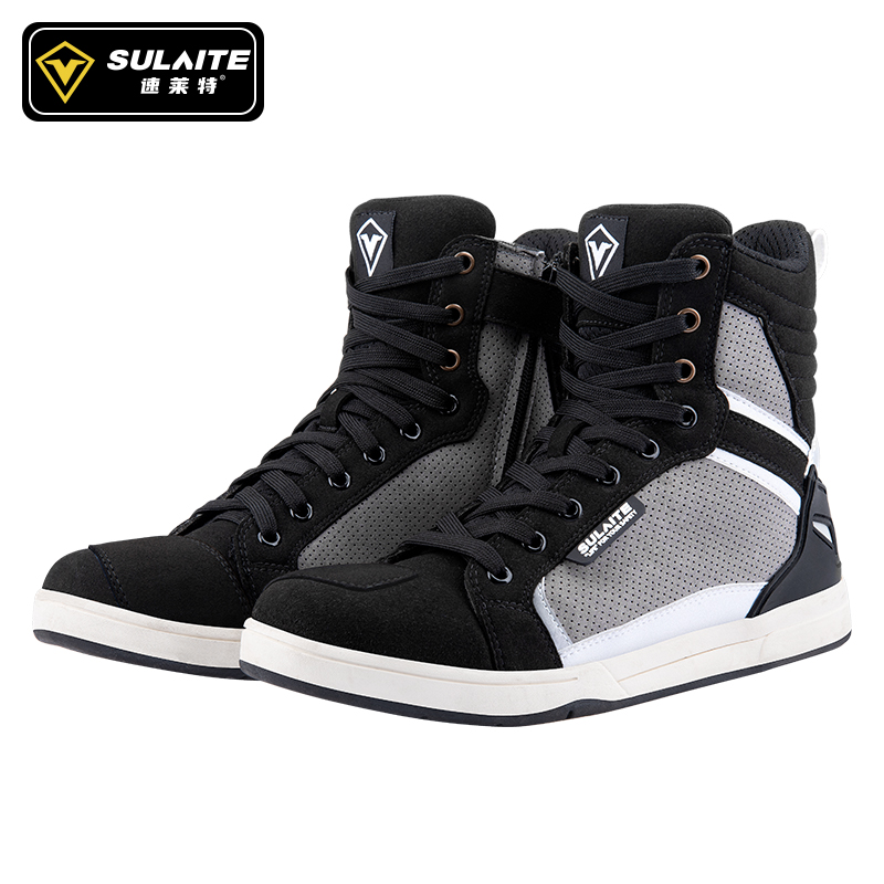 Motorcycle Summer Breakthrough Boots Men Anti-Slide Rider Cavalier Leisure High Help Shoes Anti-Slide Boots