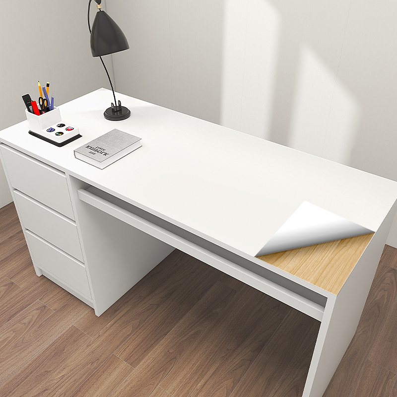 Desktop Stickers for Furniture Renovation, White Table Stickers, Waterproof and Oil-Proof Desk Stickers, Cabinet Stickers, Self-Adhesive Protective Film Desktop Stickers for Furniture Renovation, White Table Stickers, Waterproof and Oil-Proof Desk Stickers, Cabinet Stickers, Self-Adhesive Protective Film