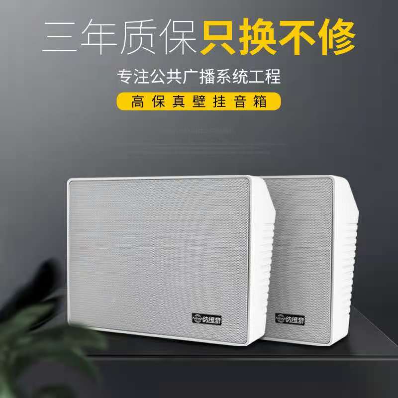 Wall-mounted speakers indoor shop classroom audio campus wall-mounted speakers public broadcasting background music system