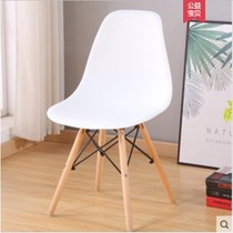 Nordic Amus chair computer chair Net red backrest negotiation table simple household adult simple solid wood lazy meal