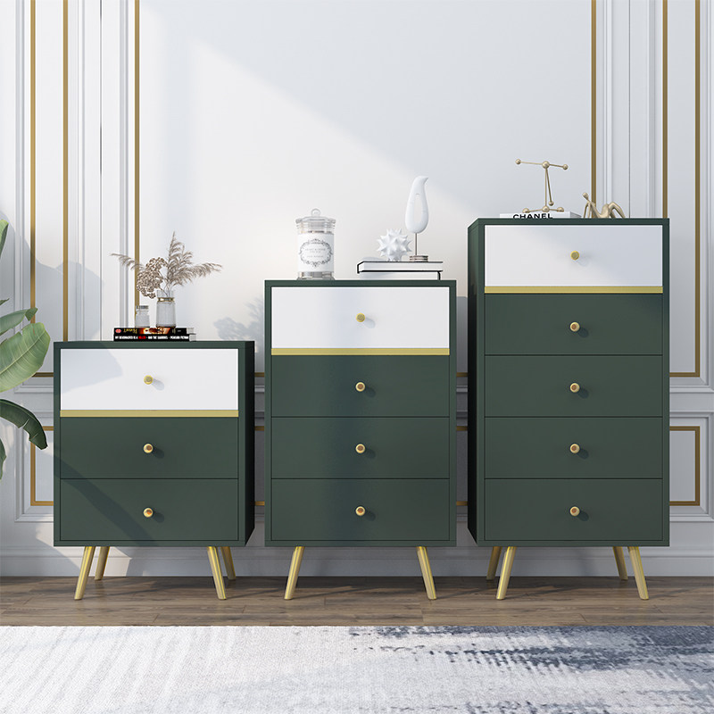 Nordic light luxury three four five chest of drawers combination Small apartment Living room side cabinet storage cabinet Italian minimalist bedroom storage cabinet