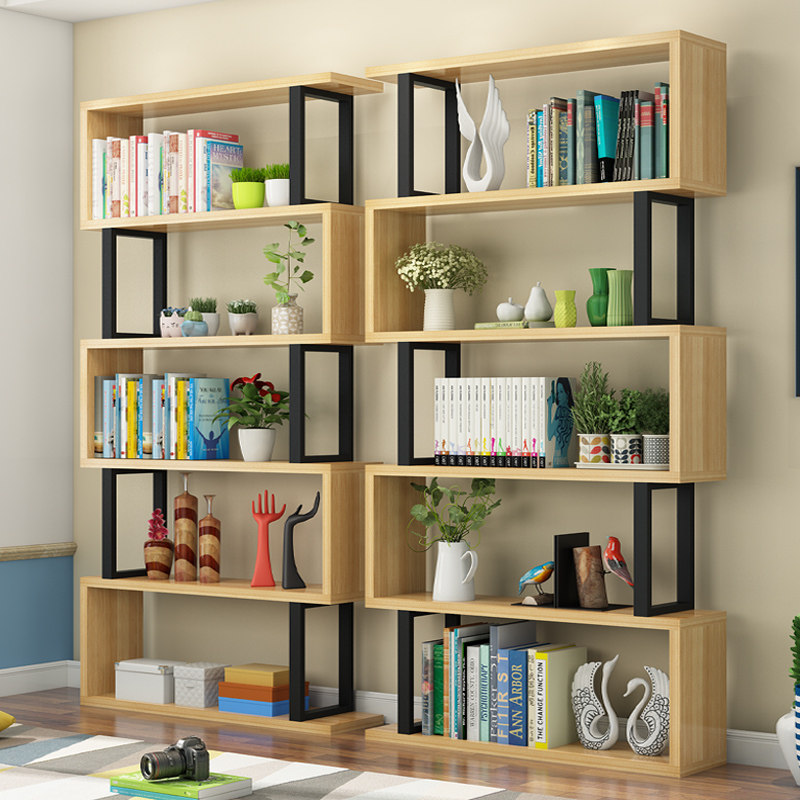 Bookshelves Landing Shelf Modern Minima Home Storage Shelf Shelves Shelf Shelves Display Combo Bookcase-Taobao