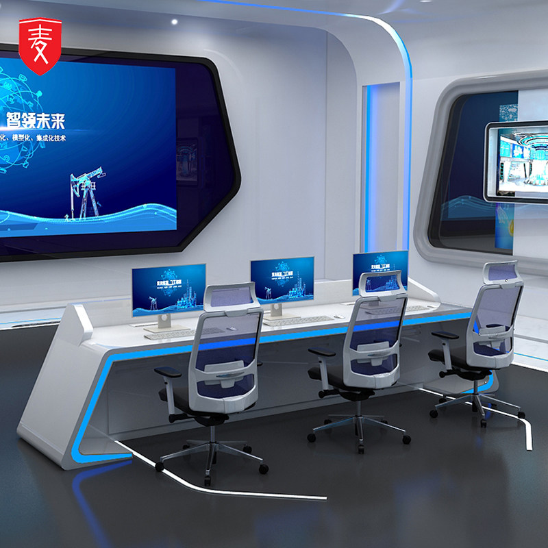 Customized paint monitoring console command center control counter control table control room table