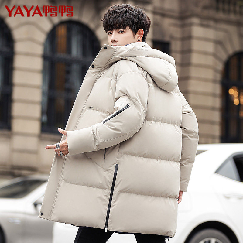 Duck Official Down Jacket Men's Medium and Long Edition Thickened Men's 2021 New Explosions Brand Men's Winter Jacket
