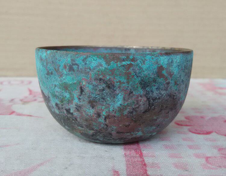 Belonging Church Antique Ancient Play Bronze Ware Collection Old Bag Berries White Bronze Spittoon Bronze Cup 3840