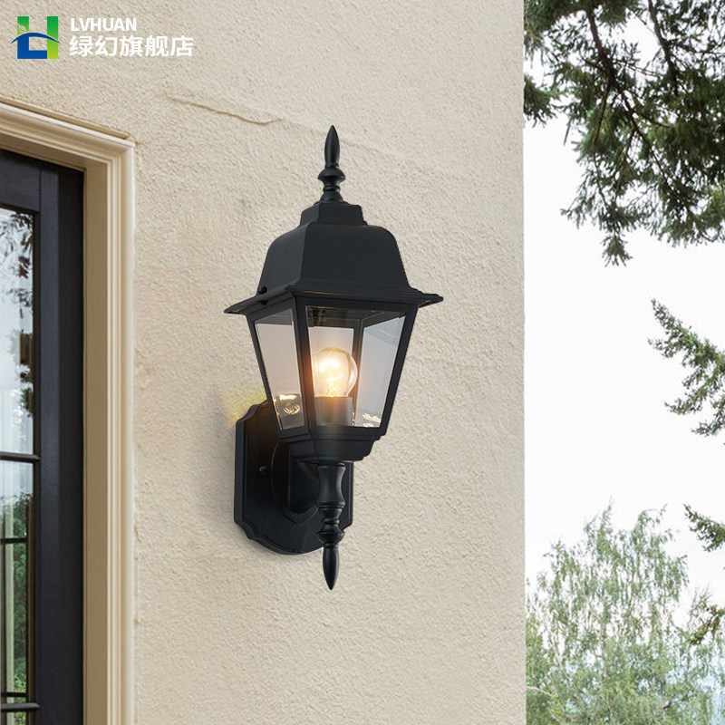 American minimalist outdoor wall lamp outdoor waterproof courtyard large doorway external wall lamp gangway corridor balcony garden lamps