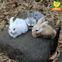 Manufacturers straight supply simulation rabbit model desktop furniture gift gift gift