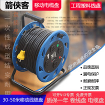 Mobile cable disc empty disc wire winding disc holder with wire plastic-to-turntable spool reel wire-rewinding machine
