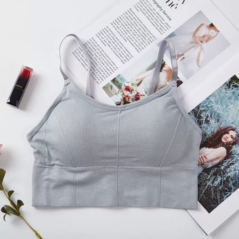 U-shaped Back Bra Tube Top Women Crop Top Daisy Pattern