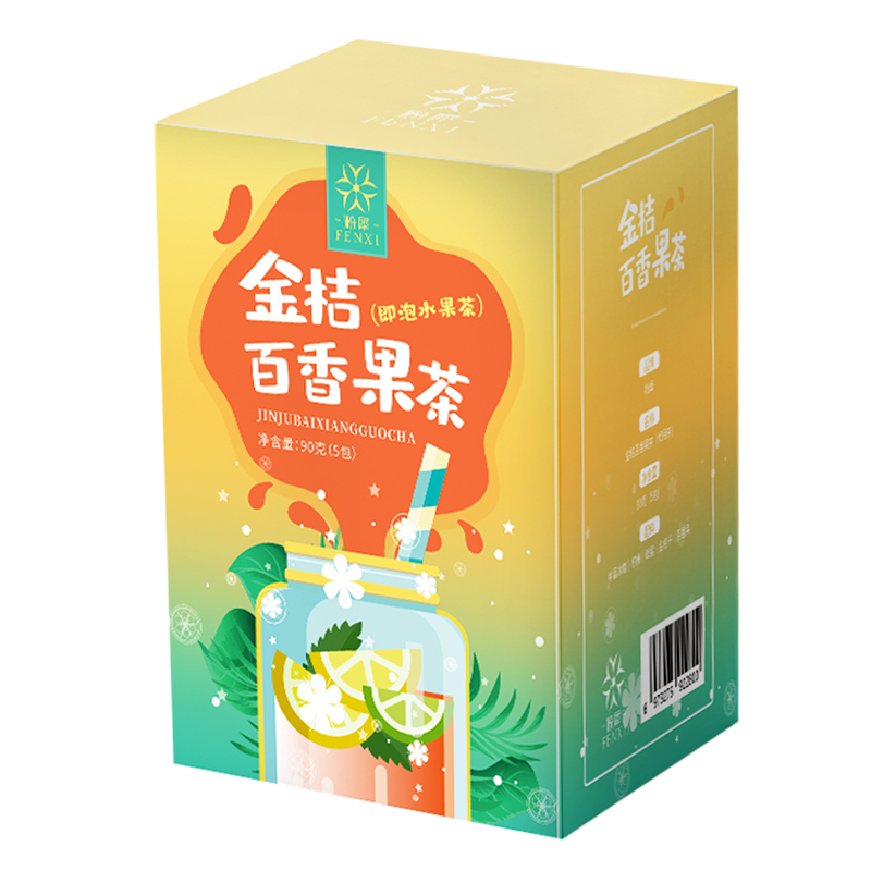 金桔柠檬茶百香果茶蜂蜜柠檬干茶包组合图片_2