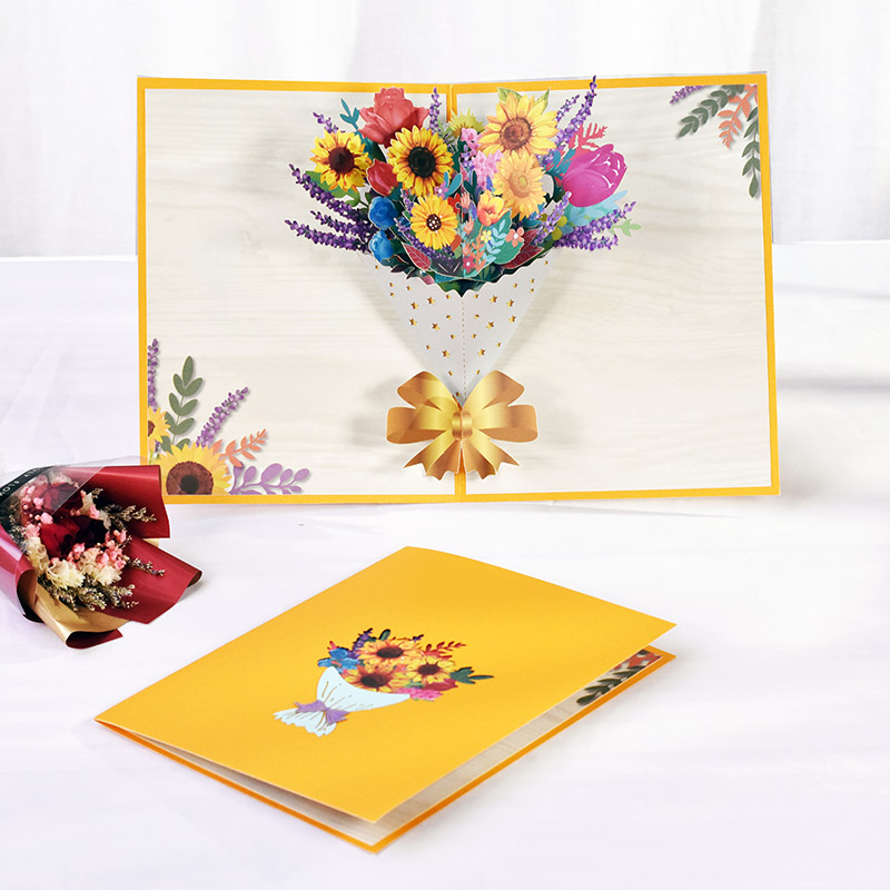 Teacher's Day card sends teacher creative senior Graduate card handicraft card 3D stereoscopic client birthday thanks