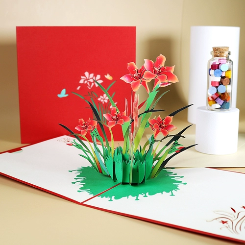 Трехмерные карточки на день матери, открытка, подарок на день рождения, в 3d формате, человеческий датчик, делается под заказ